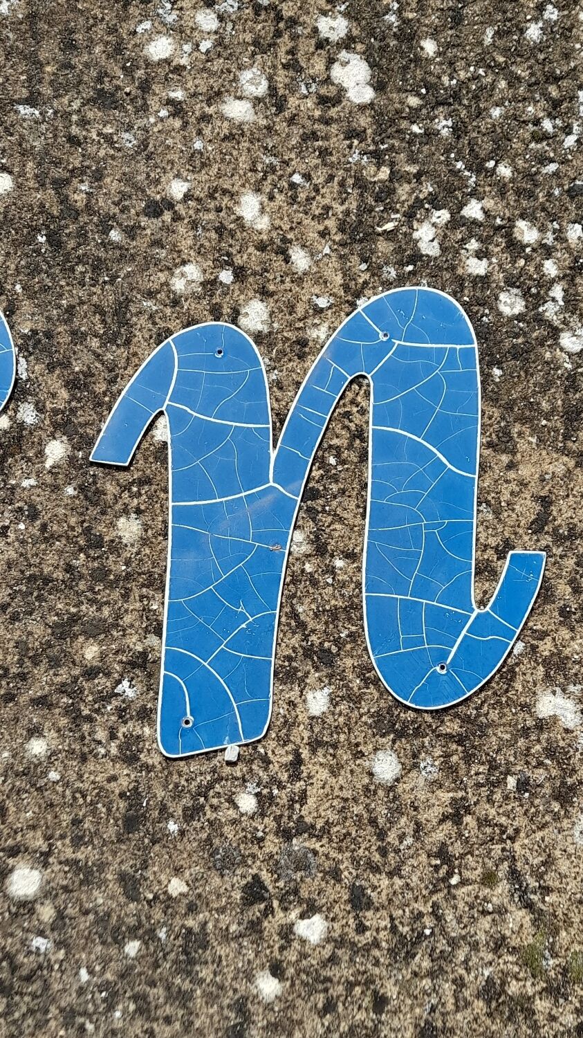 Lot of letters of sign