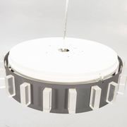 Metal and plexiglass ceiling light Anonymous Sweden 1970