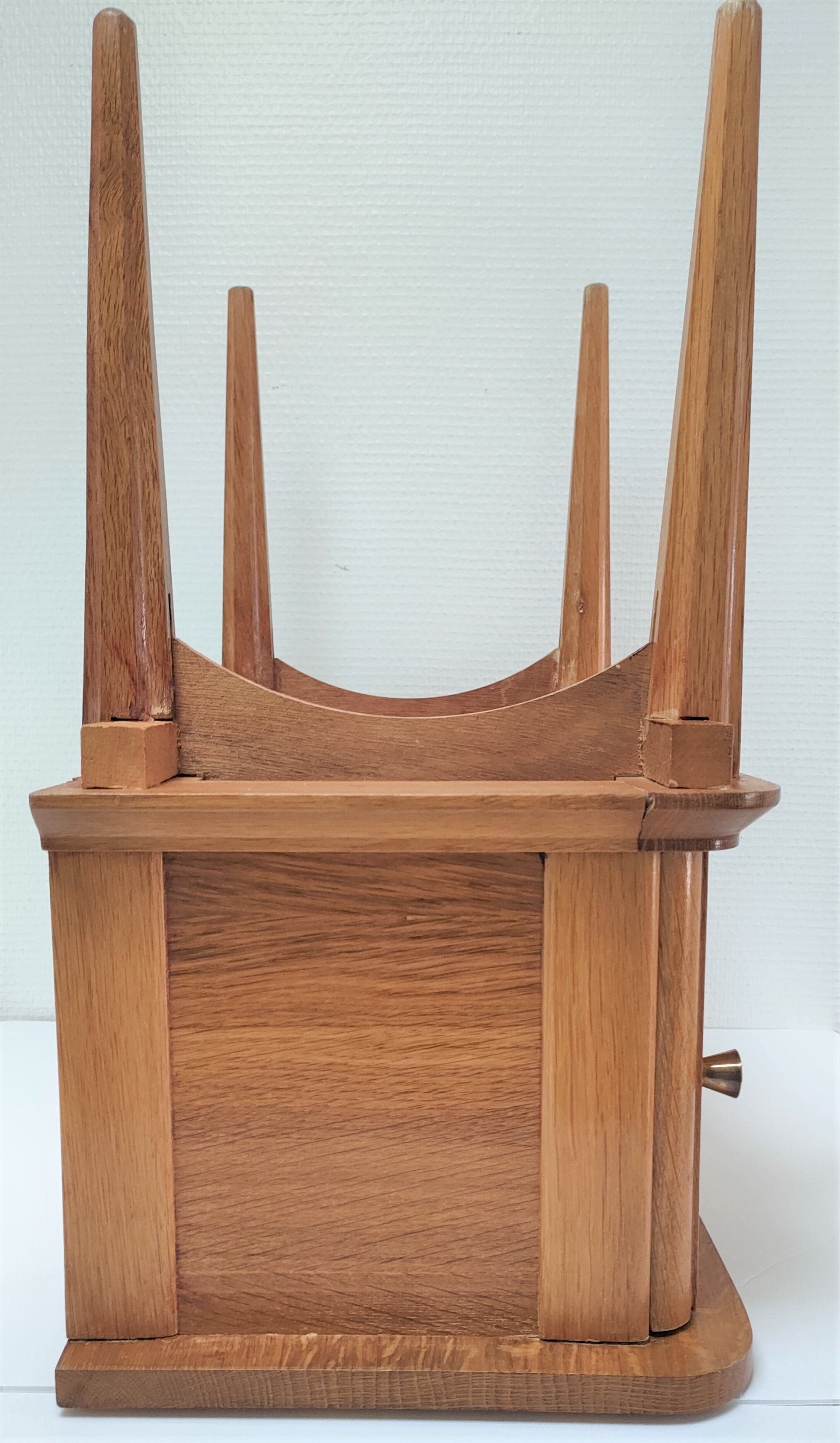 Bedside wood feet tapered 60s