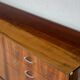 Violetta sideboard/chest of drawers in walnut and mahogany, Piotrkowskie Fabryki Mebli, Poland, 1960.