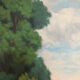 Tableau paysage fluvial