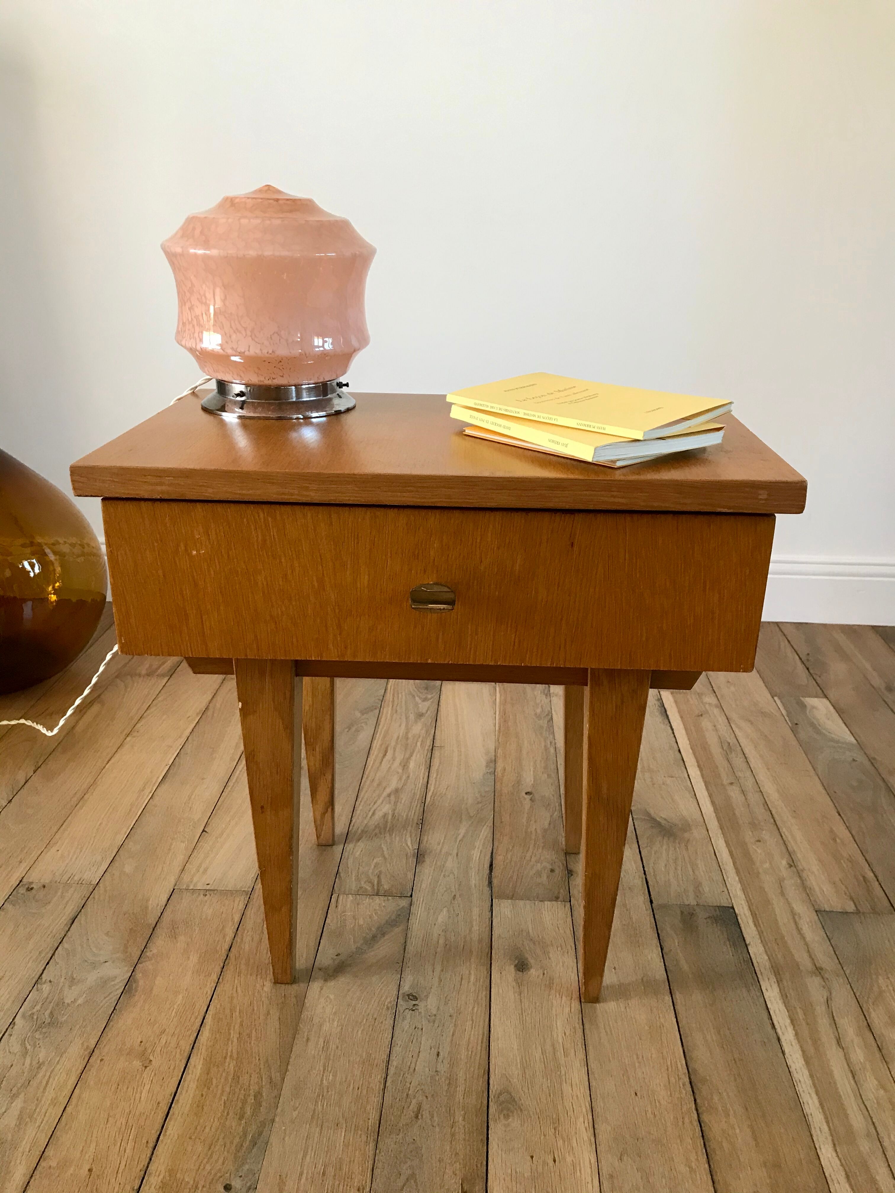 Scandinavian bedside table 50s