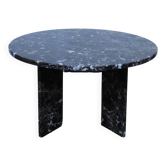 Table ronde en marbre marron