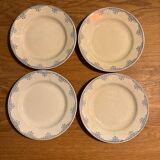 Set of 4 old Gien plates