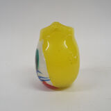 Glass vase with cat figure, Murano, Italy 1960's