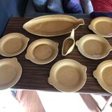 Fish service in Faïence - Sarreguemines