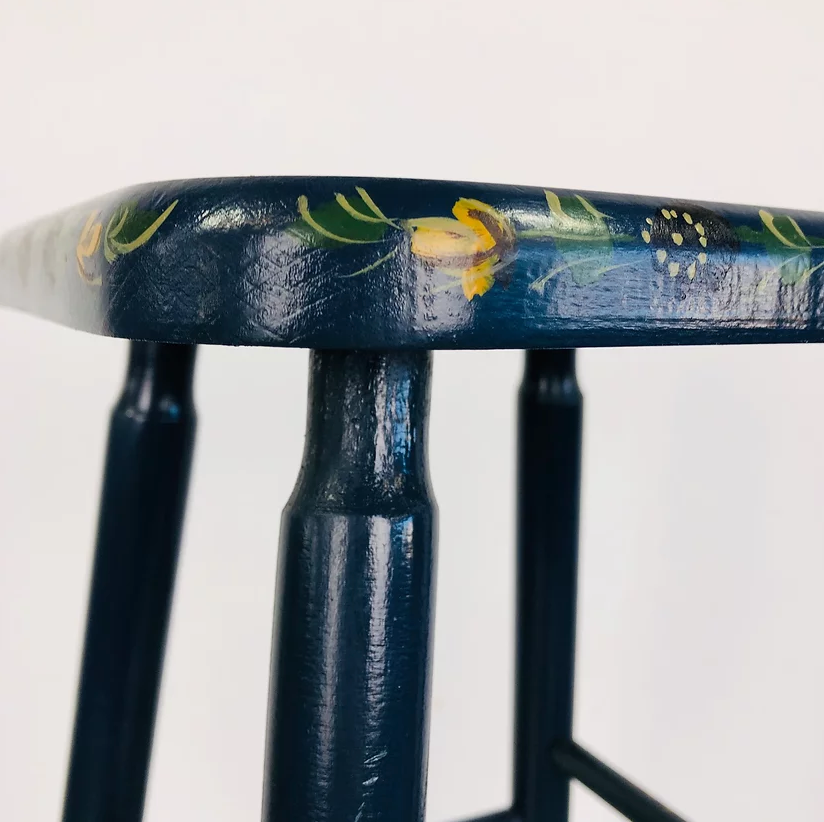 Painted vintage stool