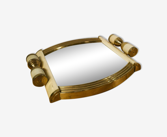 Plateau miroir art déco