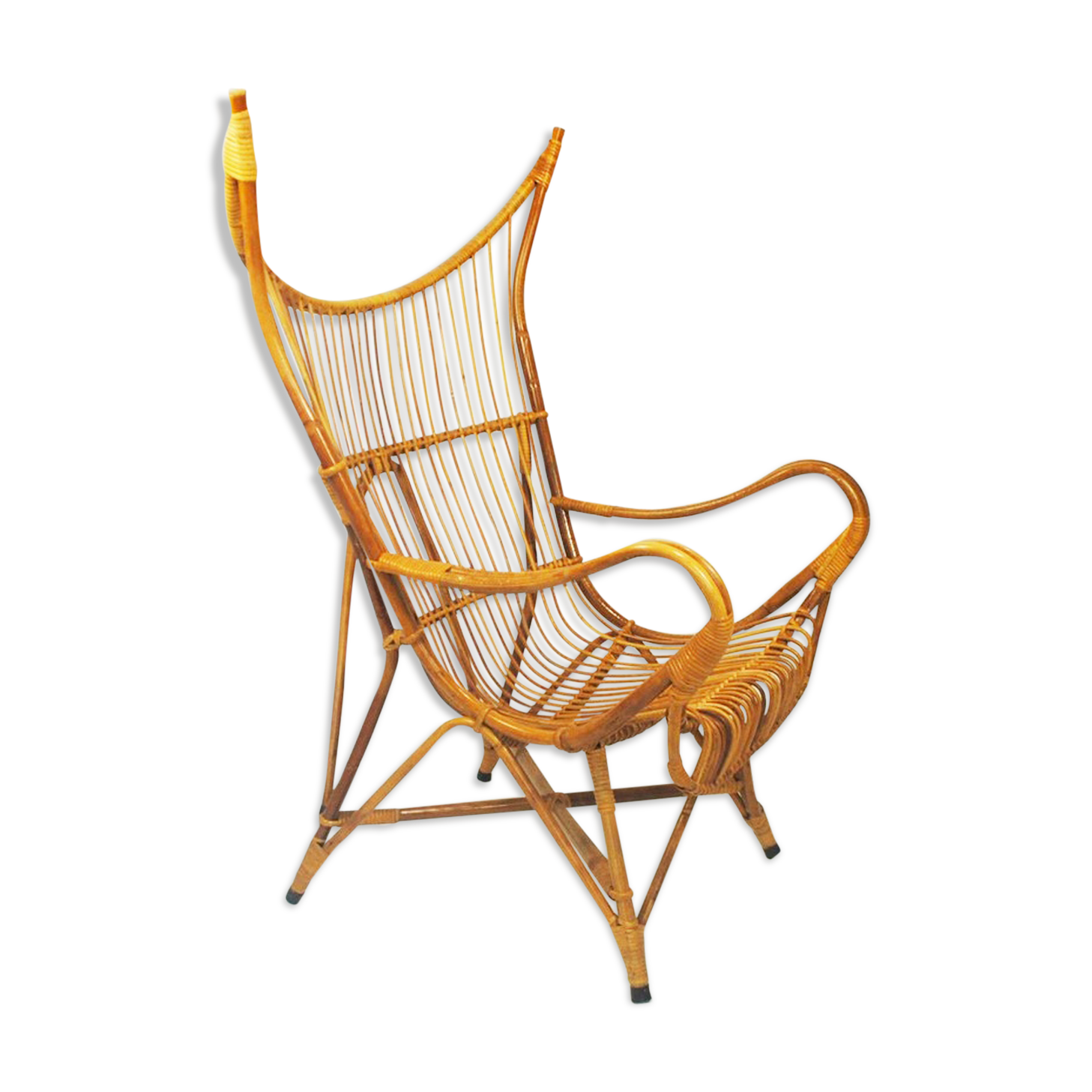 Fauteuil en rotin par Rohe Noordwolde