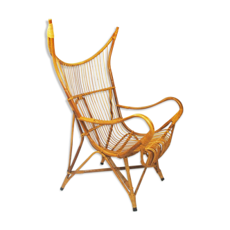 Armchair in rattan by Rohe Noordwolde