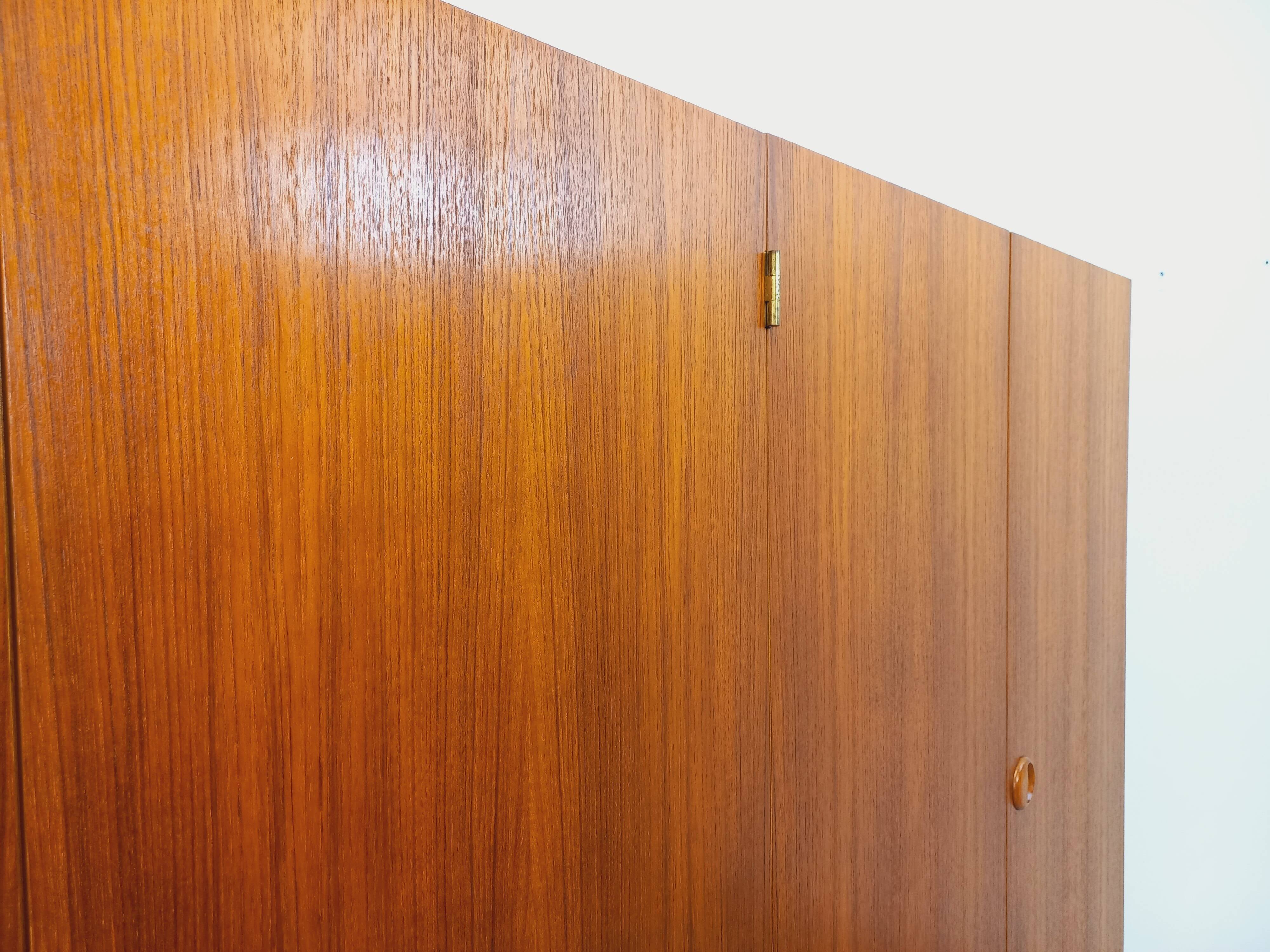 Vintage Scandinavian style teak wardrobe from the 60s