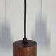 Scandinavian suspension in teak and glass