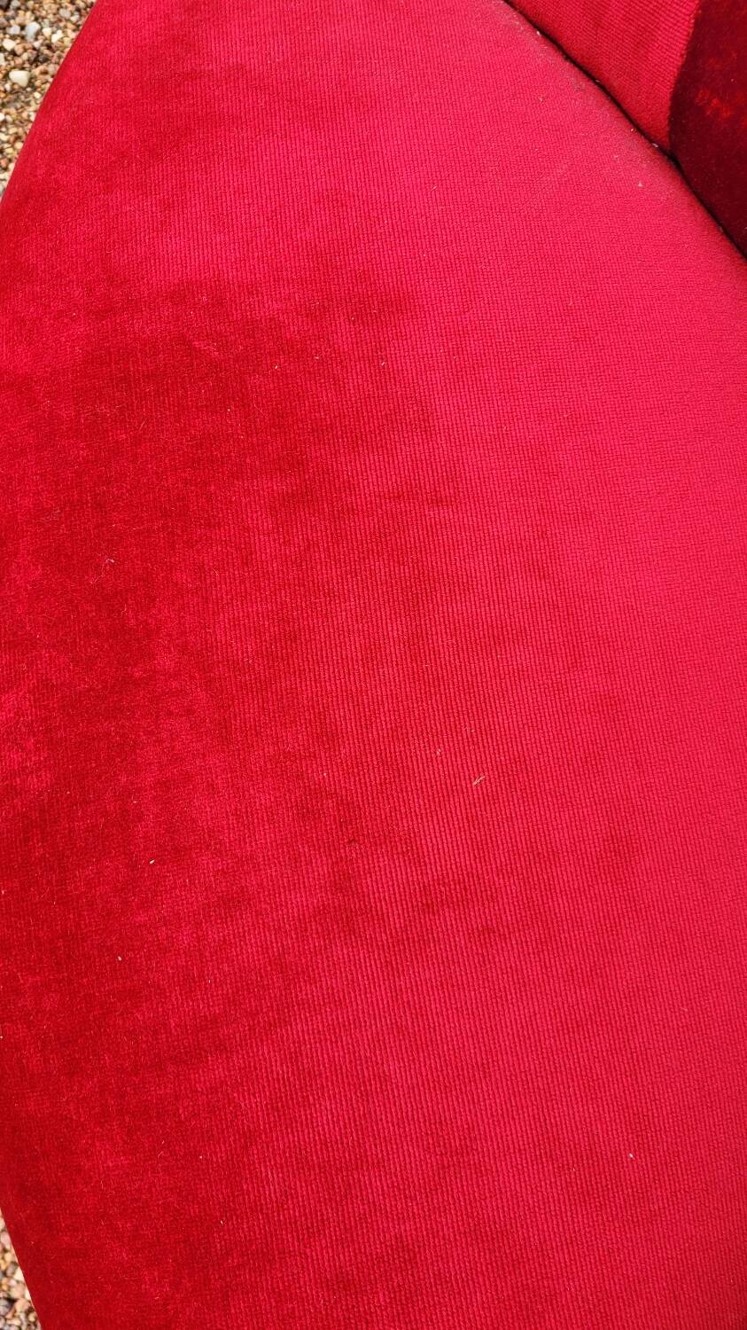 Velvet corner toad armchair, Napoleon III period