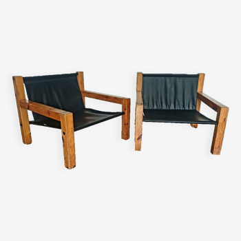 Pair of armchairs by Max Papiri