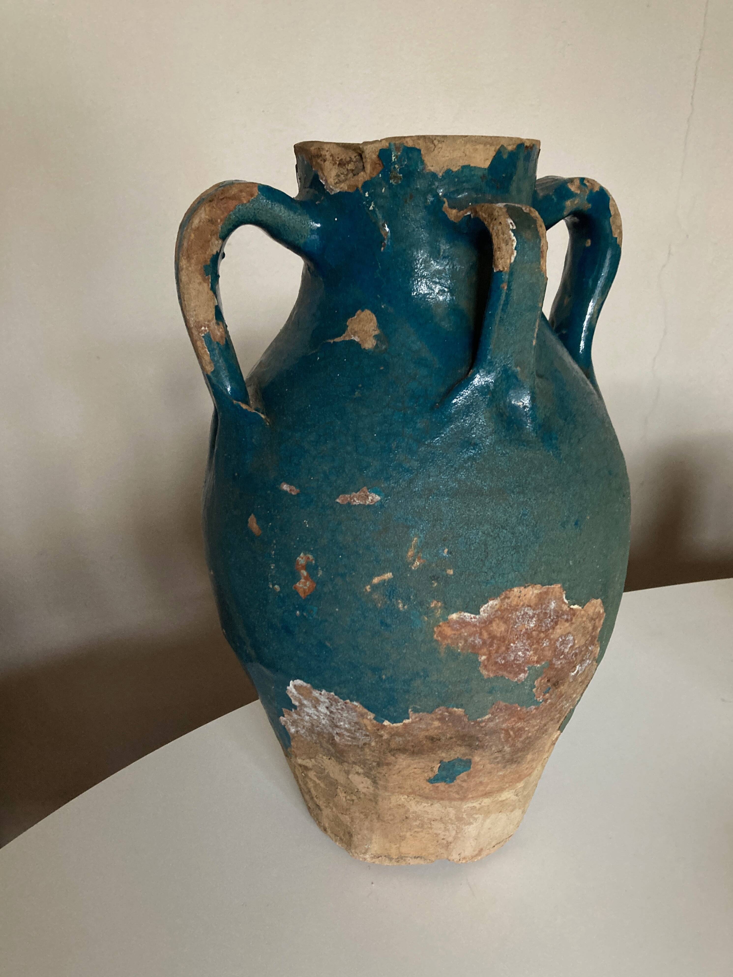 Jar 18th XXXL Persian blue archeology Central Asia Islamic arts