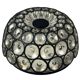 Ceiling light from the 60s and 70s Glashütte Limburg Germany glass & metal