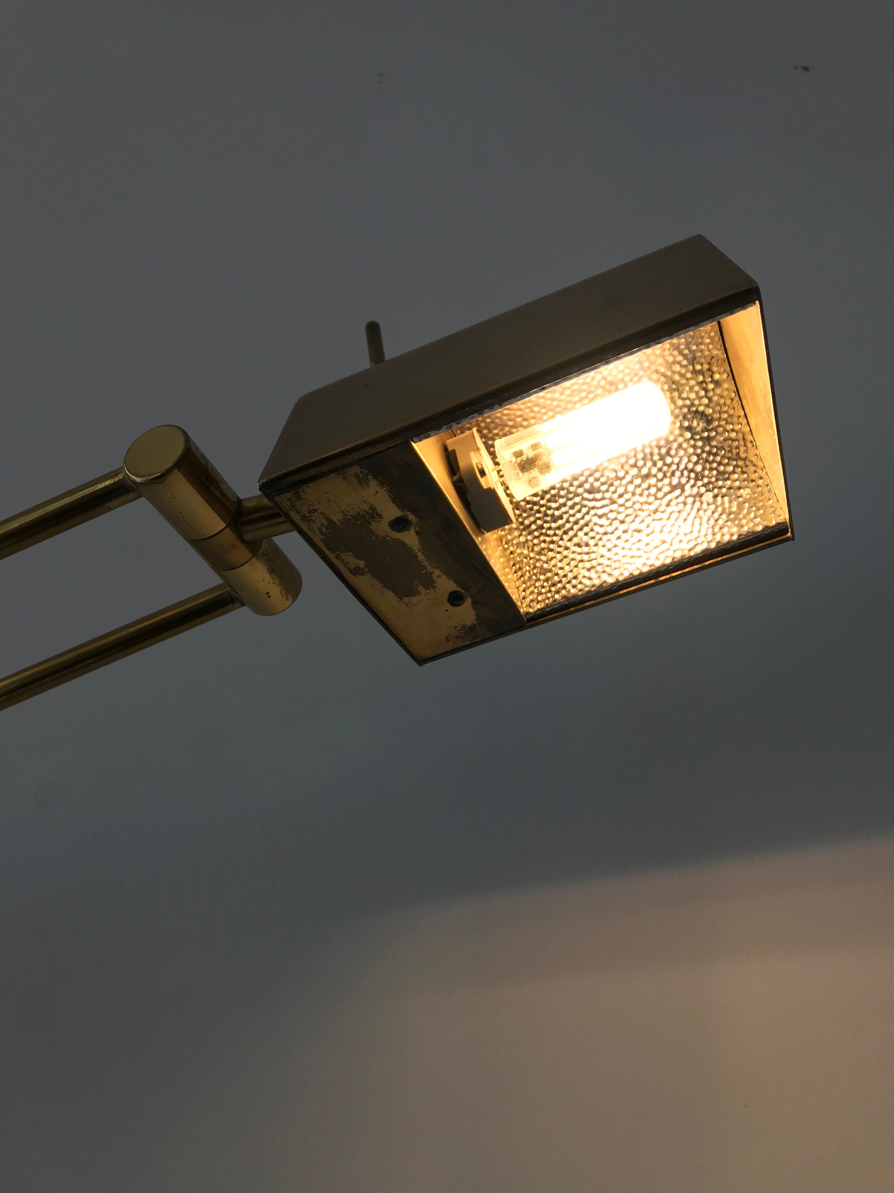 French brass pendulum lamp