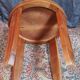 Art Deco side table in solid walnut