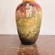 Antique English Vase Soleilian SF&Co 1910 Earthenware Decor Horses Ploughman
