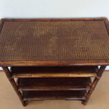 Rattan side table from the 70s/80s