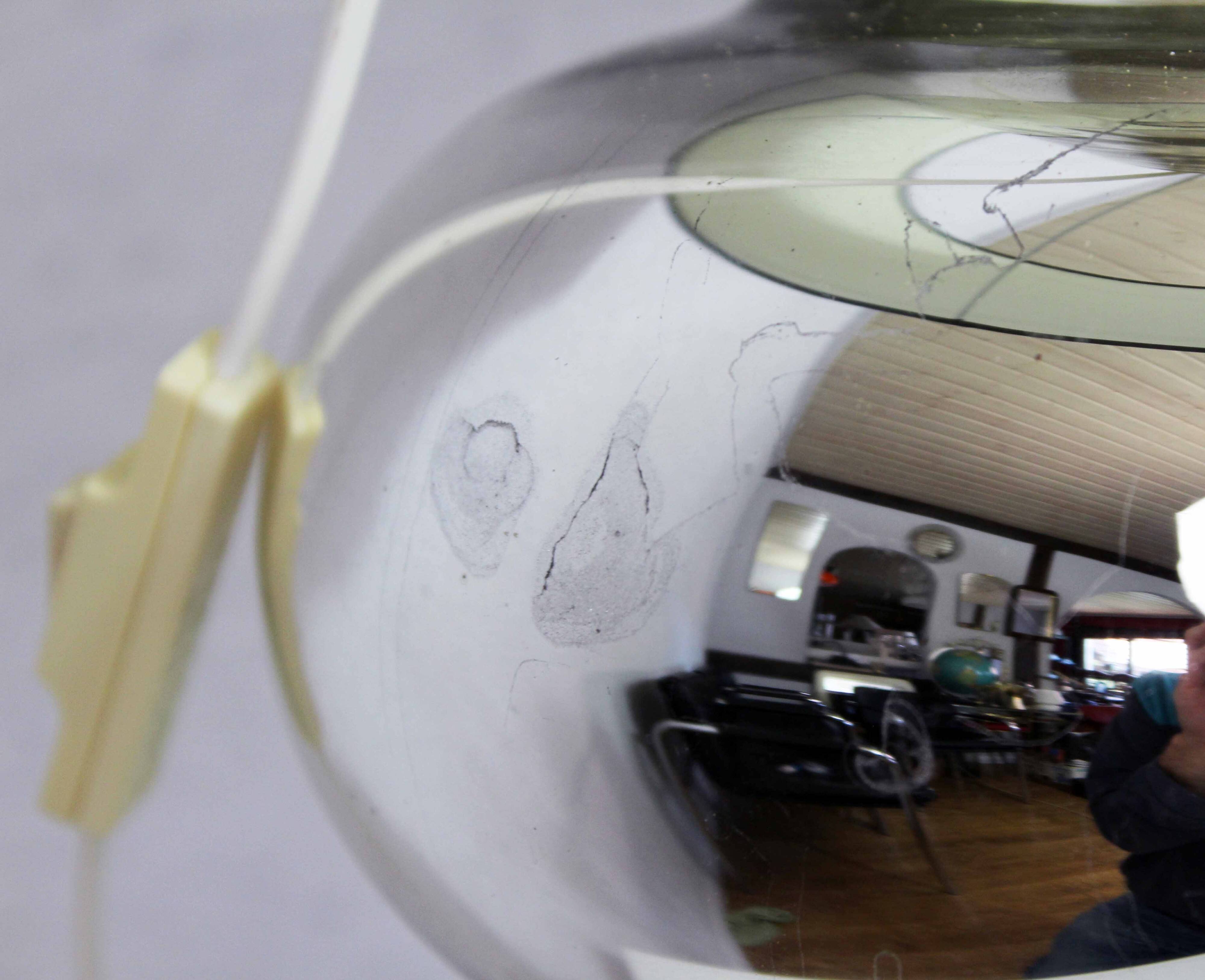 Églomisé glass table lamp