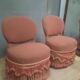 Paire de chaises "crapaud:" Napoléon III
