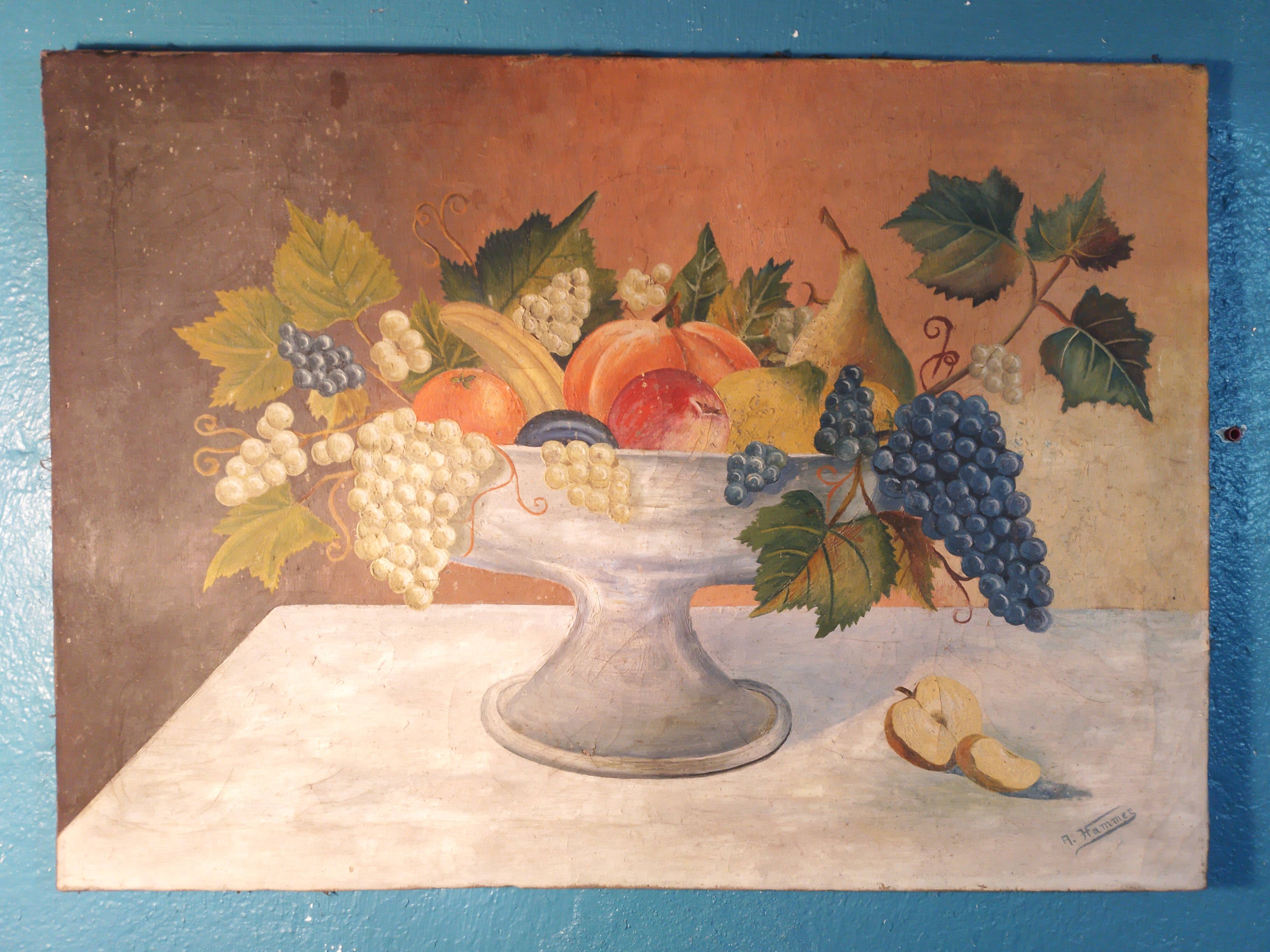 Still life painting from the late 19th century.