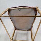 Pair of chiavarine chairs, brass