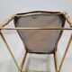 Pair of chiavarine chairs, brass