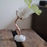 Green tulip wall light