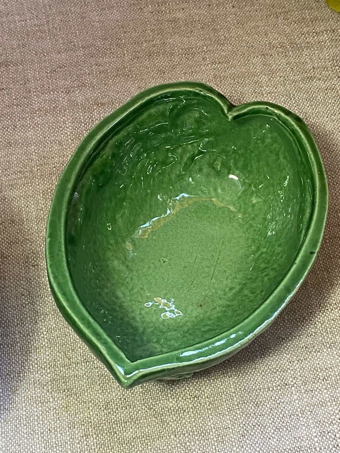 Ceramic nut-shaped candy box