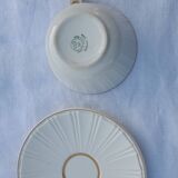 Service à café  Villeroy & Boch beige et doré complet 12 tasses