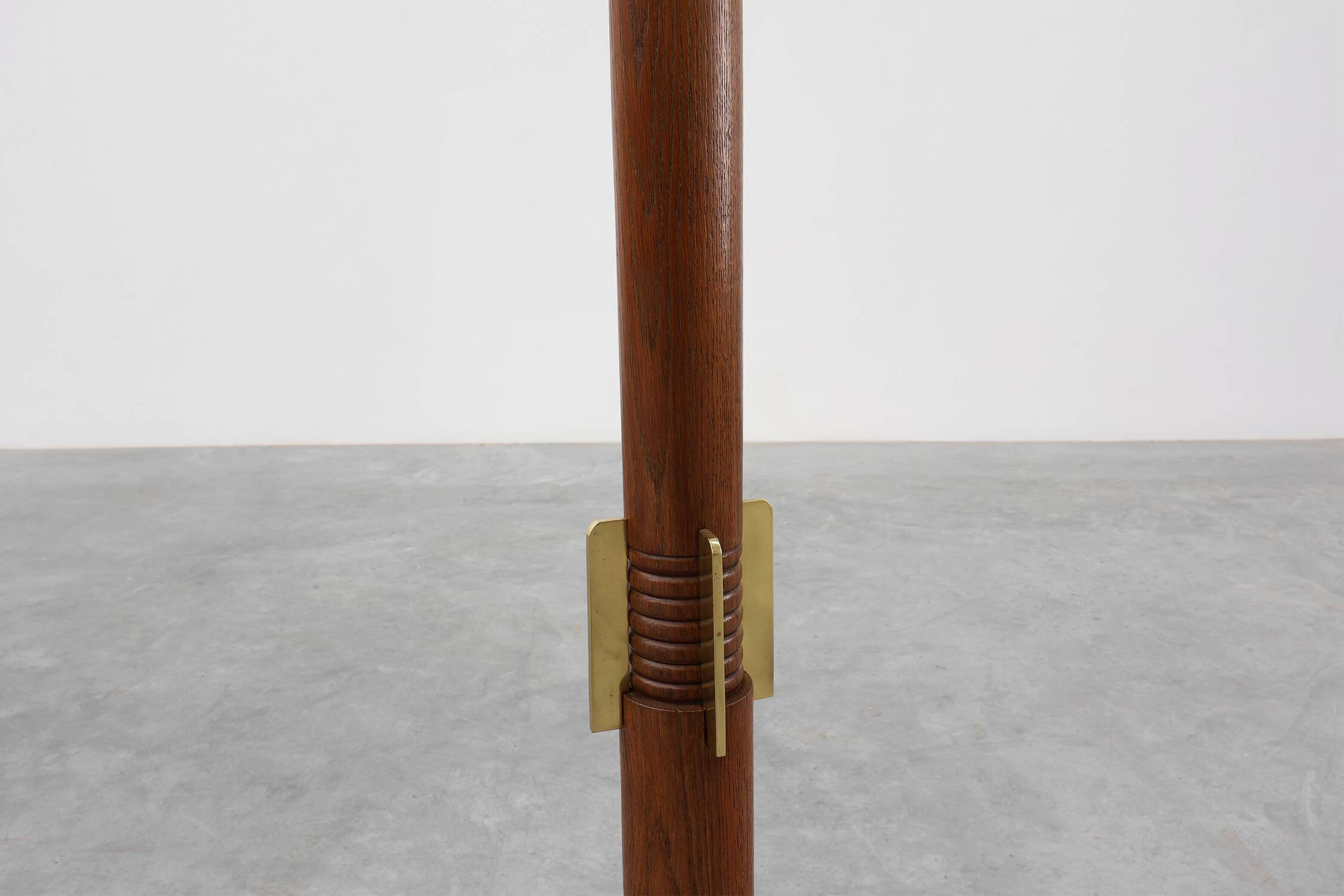 Art Nouveau Carved Wood triangular Side Table, France ca. 1915