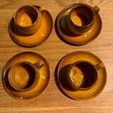 Set of 4 Anduze pottery cups