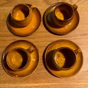 Set of 4 Anduze pottery cups