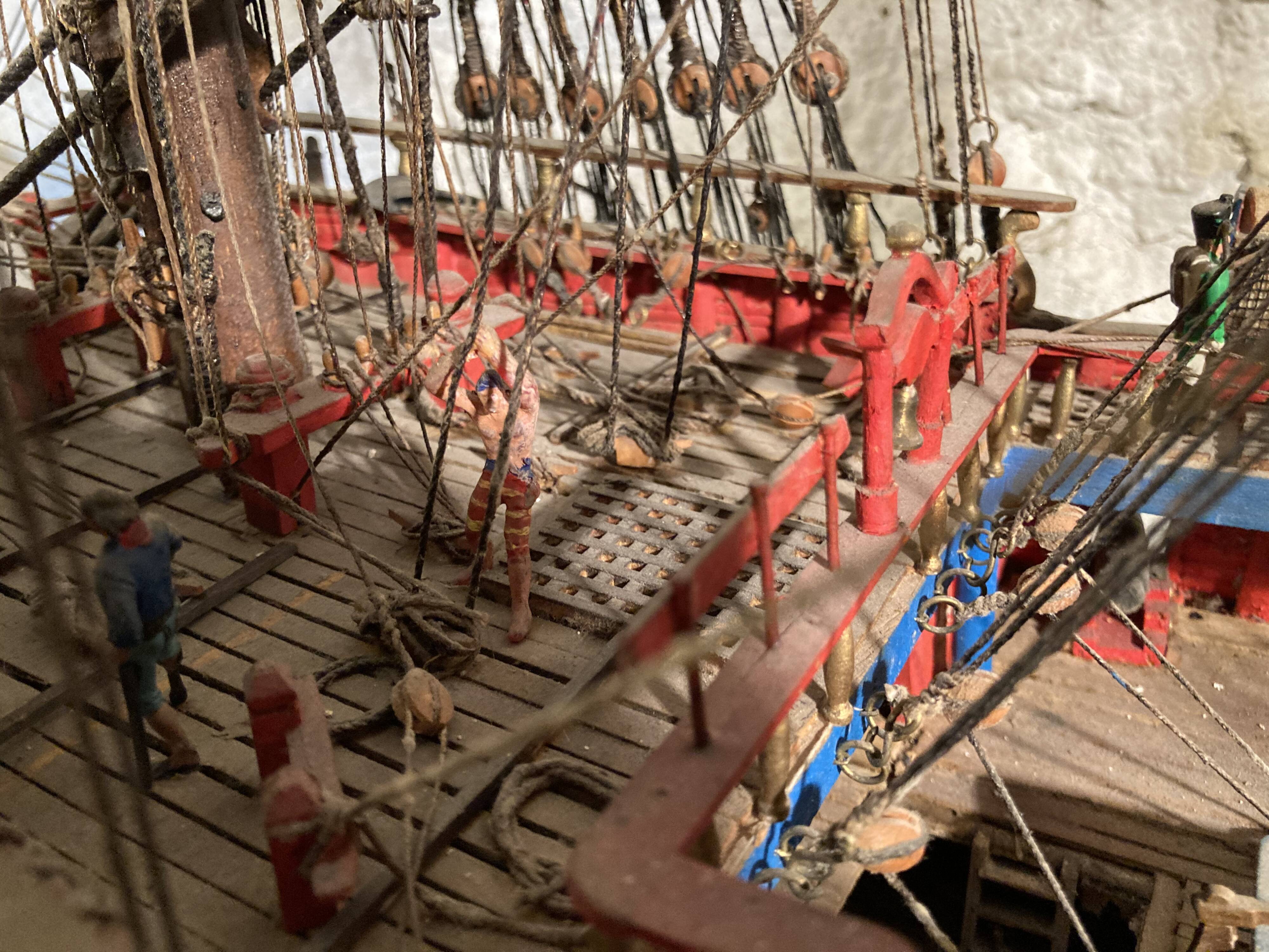 Model of a Royal Navy ship