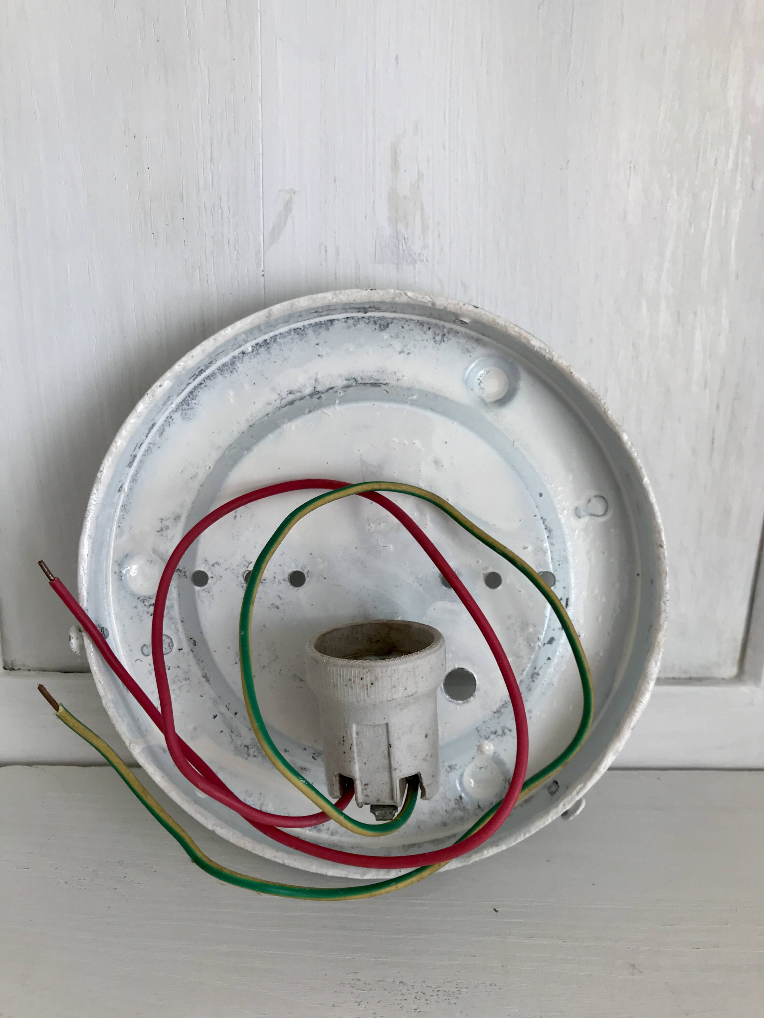 Round molded glass ceiling light ⌀ 24 cm