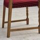 Années 1970, ensemble de 6 chaises de salle à manger danoises, bois de chêne, laine d'ameublement.