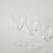 Lot de 6 verres à vin en cristal gravé, 1950