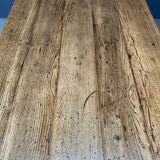 Large oak farmhouse table from France, early 1900s