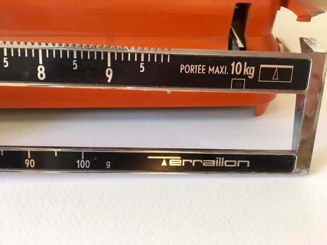 Balance slider Terraillon year 70 orange