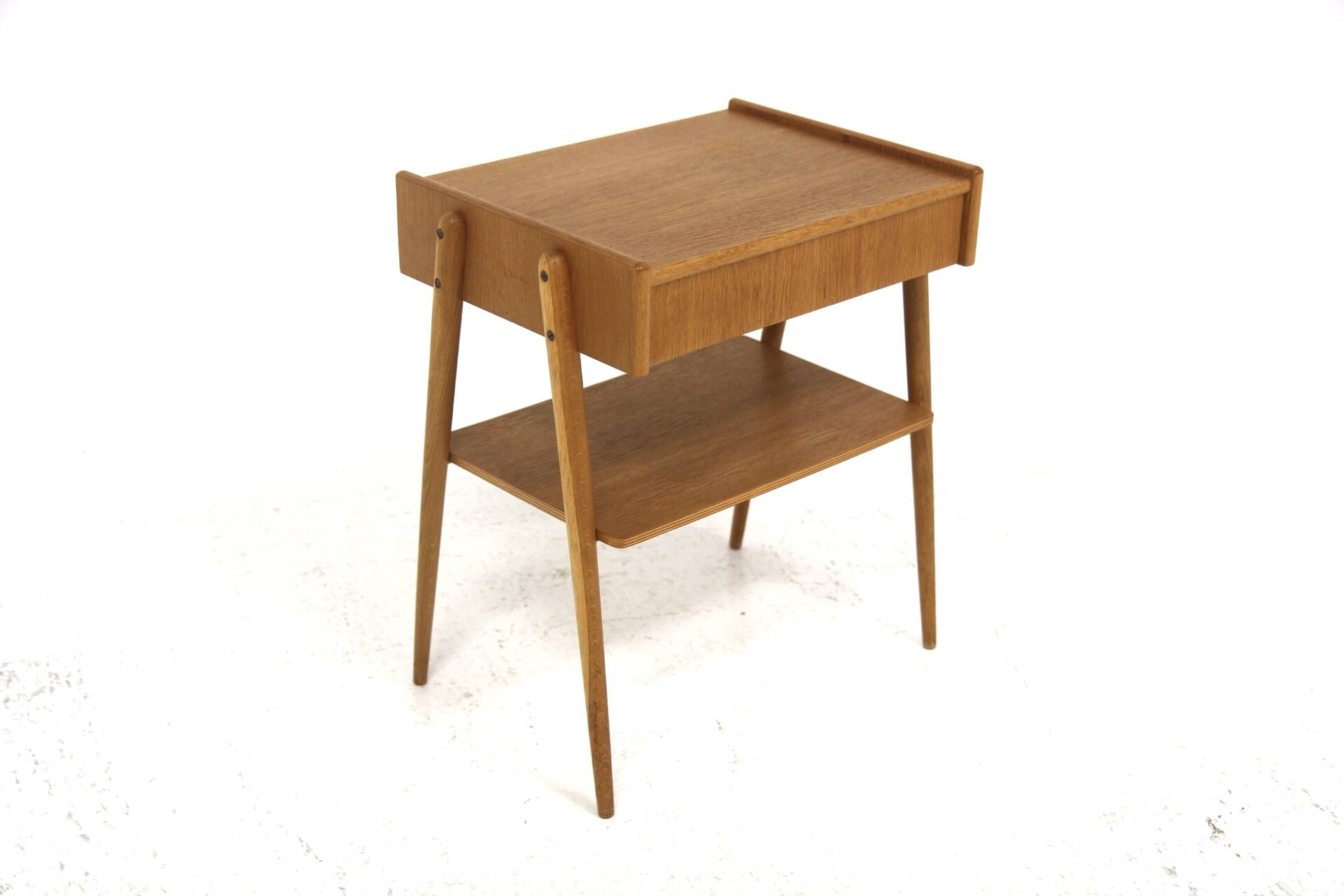 Scandinavian teak bedside table, AB Carlströms & Co Möbelfabrik, Sweden
