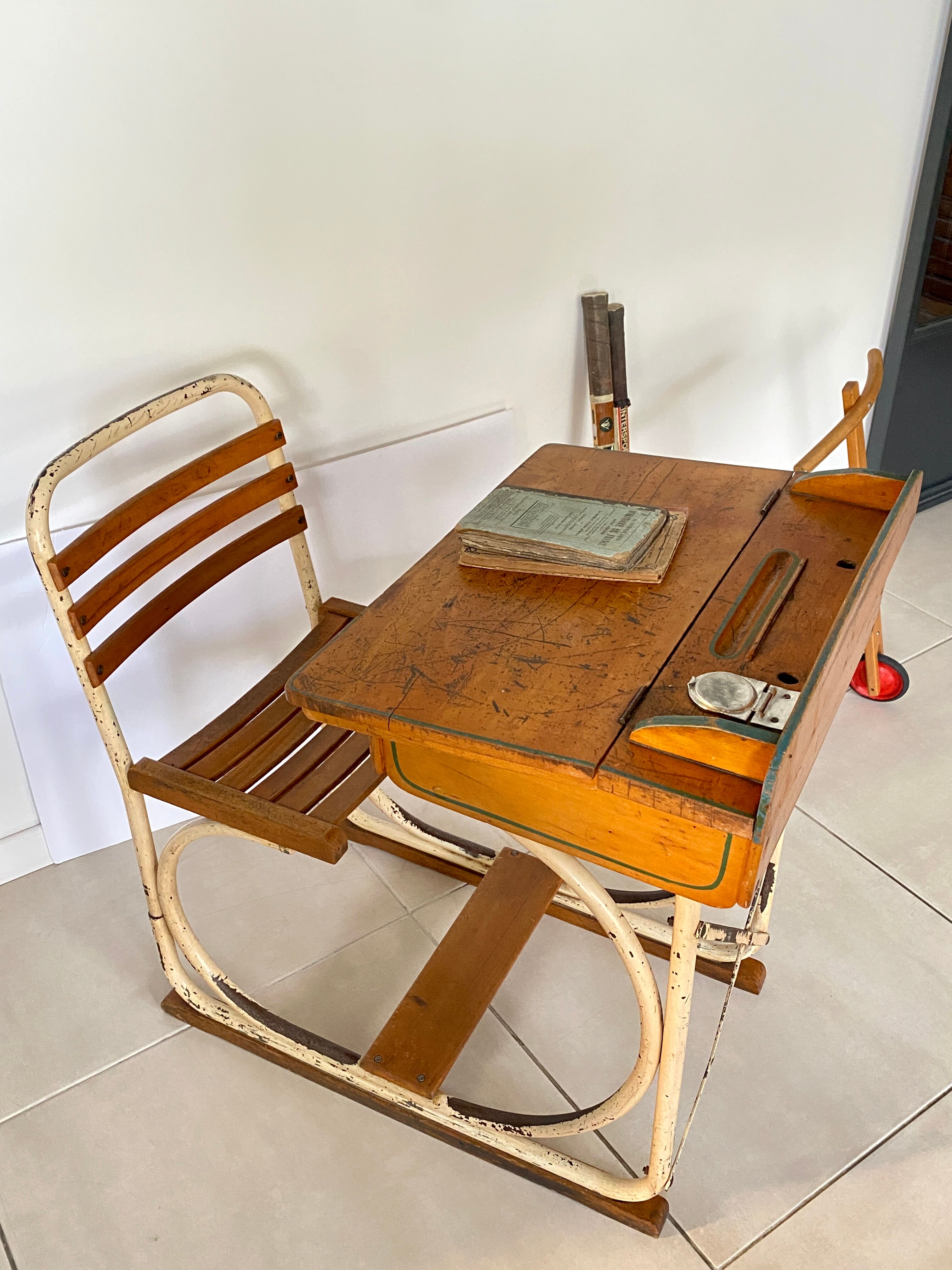 Vintage school desk