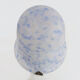 2-light white spotted glass paste mushroom lamp, Art Deco style. Year 60