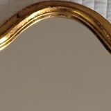 Mirror gilded with leaf