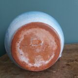 Terracotta pitcher signed Bernard and Geneviève Blanc, Poteries du Queyras