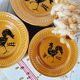 Set of plates of Gien decoration rooster