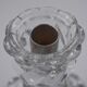 Baccarat: Bamboo-style crystal candlestick signed