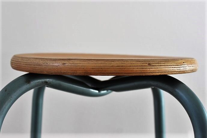 Pair of high industrial stools