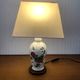 Bedside lamp vintage ceramic foot floral decoration